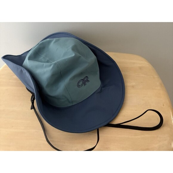Outdoor Research OR Goretex Seattle Rain Hat Size M Bucket Hiking Fishing Sun - Picture 1 of 10